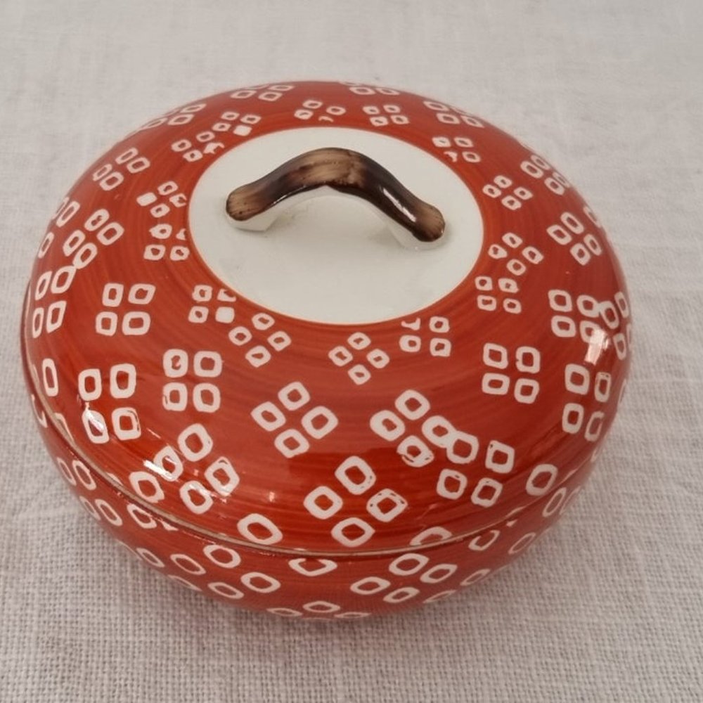 Vintage Signed Japanese Porcelain Trinket Box - Picture 3 of 8